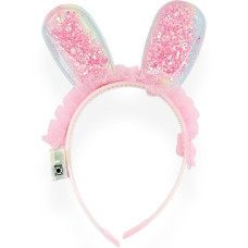 FLASHING ALICEBAND W/GLITTER EARS&LACE