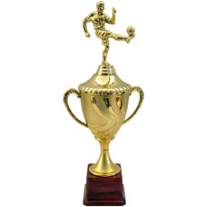 TROPHY PL CUP 38CM GOLD W/SOCCER