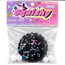 TOY SQUISHY COOKIE W/BALLS ASST COLOURS