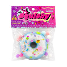 TOY SQUISHY DOUGHTNUT ASST COL+BALLS