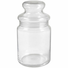 PL JAR RND 16CM CLEAR W/LID