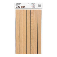 WALL STICKER 3D L/BROWN WOOD LOOK