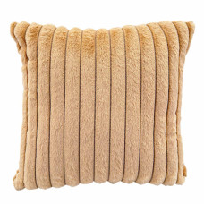 CUSHION COVER  41*42CM FUR W/LINE DESIGN