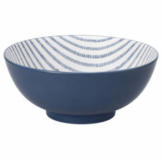 CER BOWL 20CM BLK&WHITE BIRD PRINT