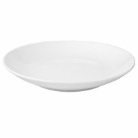 CER PLATE 25.5CM PLAIN WHITE