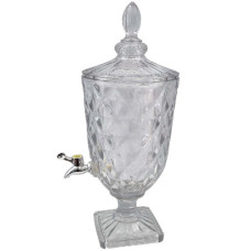 GLW BEV DISPENSE 5L CLEAR W/DESIGN