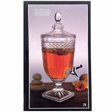 GLW BEV DISPENSER 5L CLEAR W/DESIGN