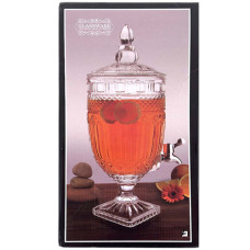 GLW BEV DISPENSER 5L CLEAR DIAMOND PRINT