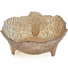 GLW BOWL DESSERT W/FANCY EDGE 2TONE