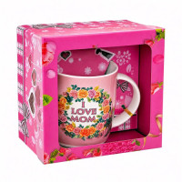 MDAY MUG GIFT SET 2PC W/SPOON IN BOX