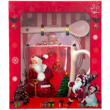 XM MUG GIFT SET 2PC W/WHITE SPOON IN BOX