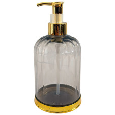 PL SOAP DISPENSER/PUMP CLEAR W/GOLD