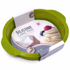 SILICONE CAKE PAN ASST COLOURS