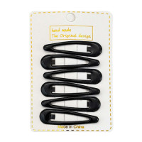 HAIR CLIP 6PC BLACK