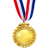 MEDAL GOLD W/RIBBON RND MEDAL GOLD W/RIBBON RND