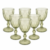 GLW WINE GLASS 6s ASSORTED COLOURS