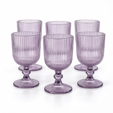 GLW WINE GLASS 6s W/LINES 6X390ML