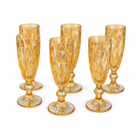 GLW WINE GLASS 6s CLEAR BROWNISH GLW WINE GLASS 6s CLEAR BROWNISH