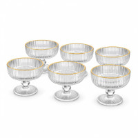 GLW DESSERT CUPS 6s CLEAR W/LINES GLW DESSERT CUPS 6s CLEAR W/LINES