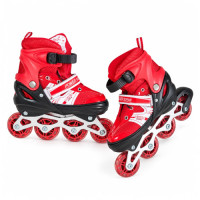 ROLLER BLADES POWER SUPERB 34-37 RED/BLK ROLLER BLADES POWER SUPERB 34-37 RED/BLK