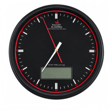 CLK WALL AZAAN AL-FATIHA RND 33X33CM BLK