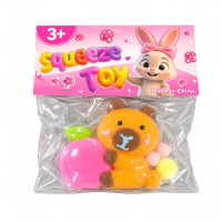 TOY SQUISHY BUNNY W/FRUIT&MINI BALLS TOY SQUISHY BUNNY W/FRUIT&MINI BALLS