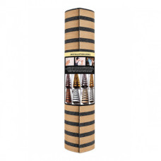 WALL STICKER BLK W/WOOD LOOK LINES