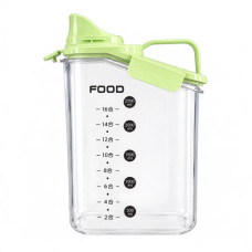 PL JUG 2500ML CLEAR W/COLOUR LID&GRIP