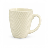 MUG COFFEE 8.5CM CREME W/LINES MUG COFFEE 8.5CM CREME W/LINES