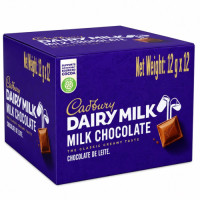 CHOC CAD 12s DAIRY MILK CHOCOLATE IN BOX