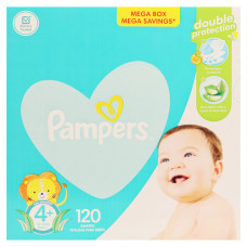 PAMPERS MEGA BOX NO:4+ 120s 10-15KG MAXI