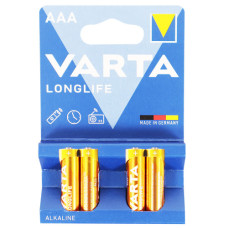 BTY VARTA AAA ALKALINE 4s LONG LIFE