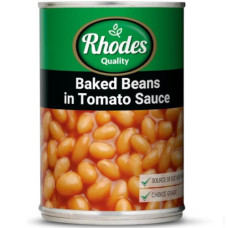 RHODES BAKED BEANS IN TOMATOE SAUCE 410g