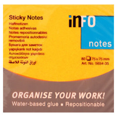 BTS INFO NOTES 75X75 BR.ORANGE