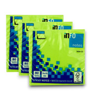 BTS INFO NOTES 75X75 BR.GREEN