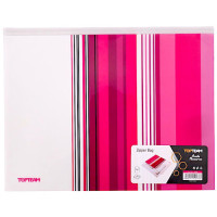 BTS BAG A4 ZIPPER W/STRIP PINK BTS BAG A4 ZIPPER W/STRIP PINK