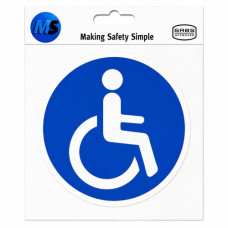SIGN VINYL STICKER DIAPARAPLEGIC 90MM