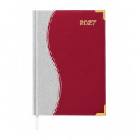 BTS DIARY A5 2027 S-CURVE GREY/BURGUNDY