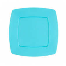 PL PLATE SQR 23CM ASST COLOURS