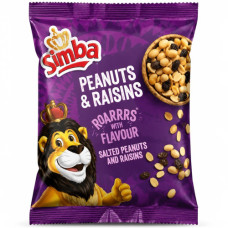 PEANUTS & RAISINS SIMBA 1s 50g SALTED