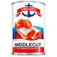 SAILORS MIDDLECUT IN TOMATOE SAUCE 400g