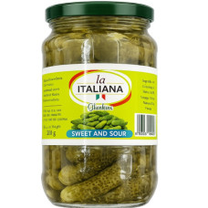 LA ITALIANA GHERKINS SWEET & SOUR 680g