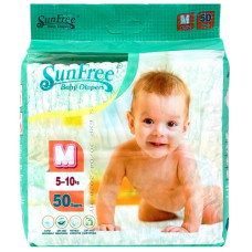DIAPER SUNFREE 50s MEDIUM 5-10KG