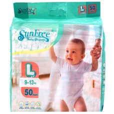 DIAPER SUNFREE 50s LARGE 9-13KG