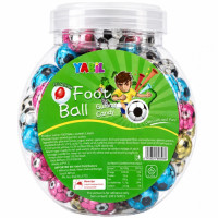 SWT GUMMY 50s FOOT BALL IN PVC JAR YABIL SWT GUMMY 50s FOOT BALL IN PVC JAR YABIL