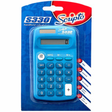 CALC SCRIPTO 8 DIGIT S330 PINK/BLUE