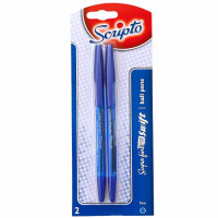 BTS PEN  2s SCRIPTO BLUE SUPA FINE SWIFT