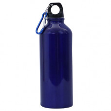 WATER BOTTLE 20CM ALUMINUIM W/HOOK COLS