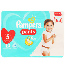 PAMPERS PANTS NO:5 40s 12-18KG JUNIOR