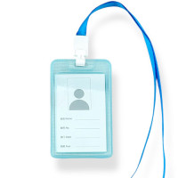 ID CARD / WORK PERMIT W/LANYARD 501 BLK ID CARD / WORK PERMIT W/LANYARD 501 BLK